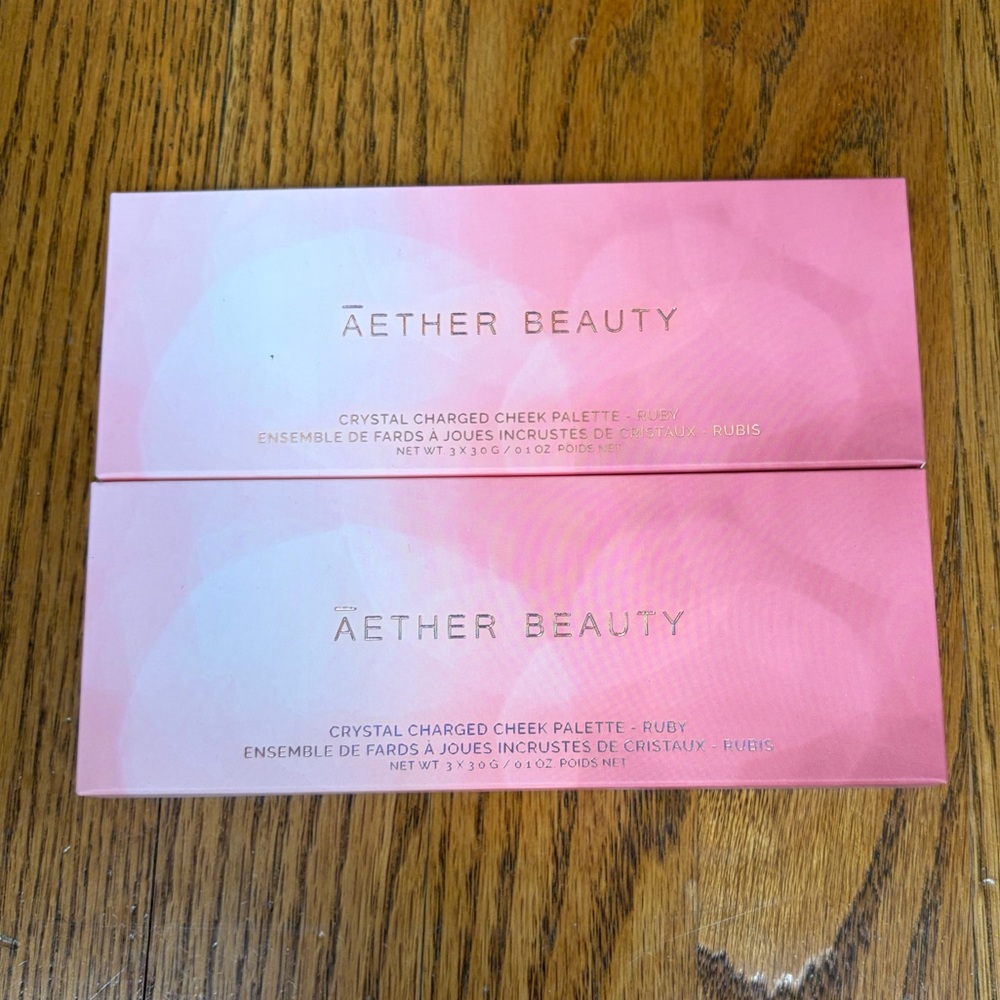 Aether Beauty Crystal Charged Ruby Cheek Blush Highlighter Palette - Picture 2 of 6